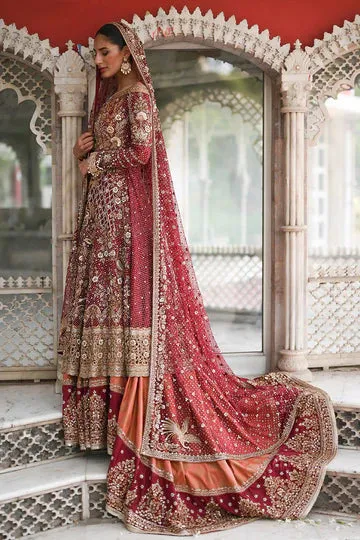 Embellished Red Frock Lehenga