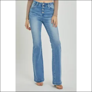 Embrace the Butt: Risen High Rise Button Fly Jeans that Hug you Back!