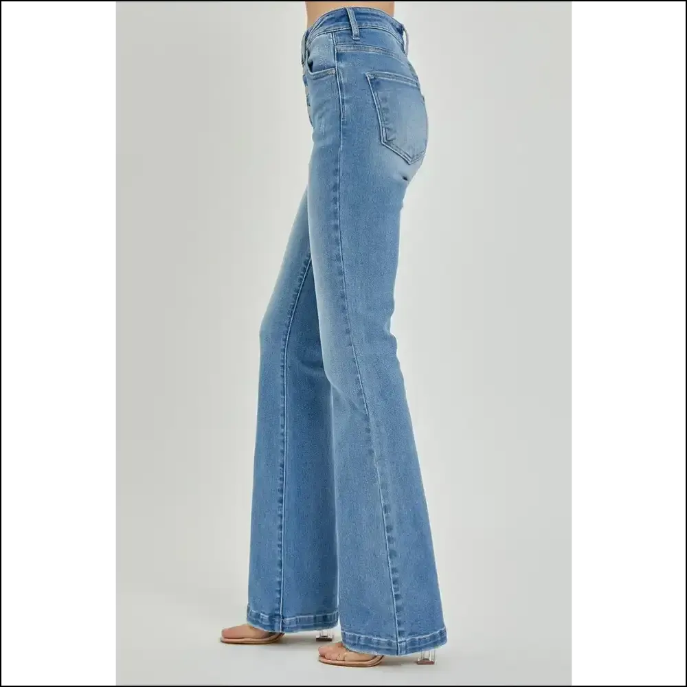 Embrace the Butt: Risen High Rise Button Fly Jeans that Hug you Back!