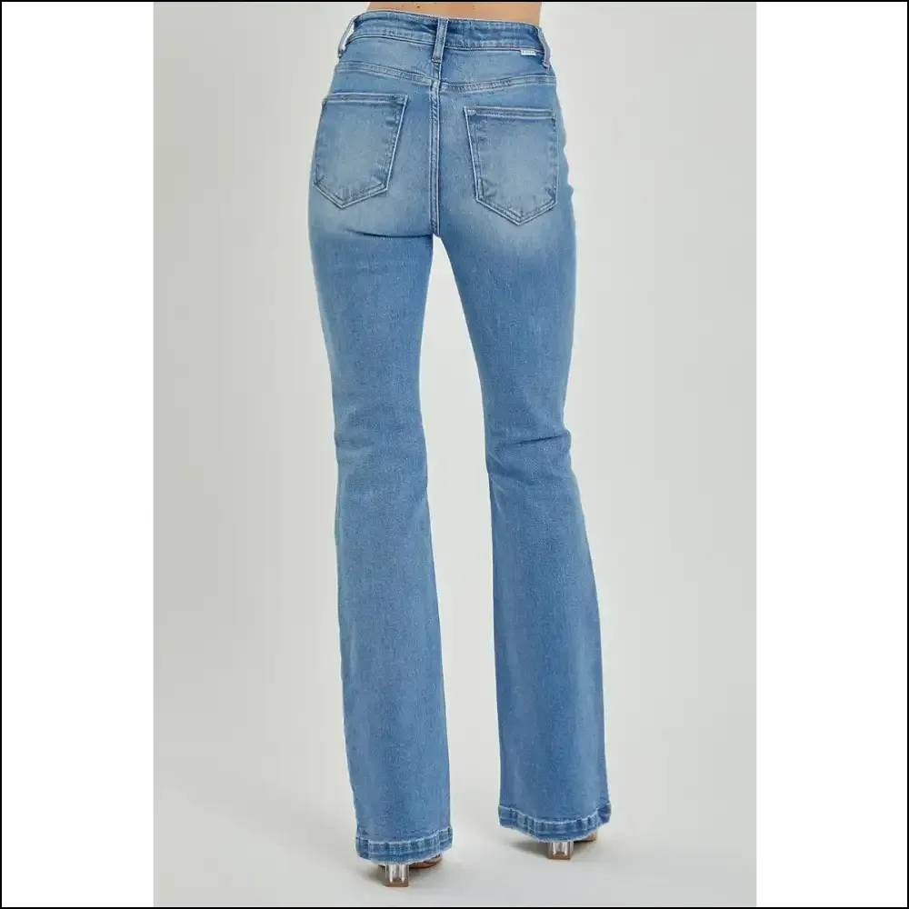 Embrace the Butt: Risen High Rise Button Fly Jeans that Hug you Back!