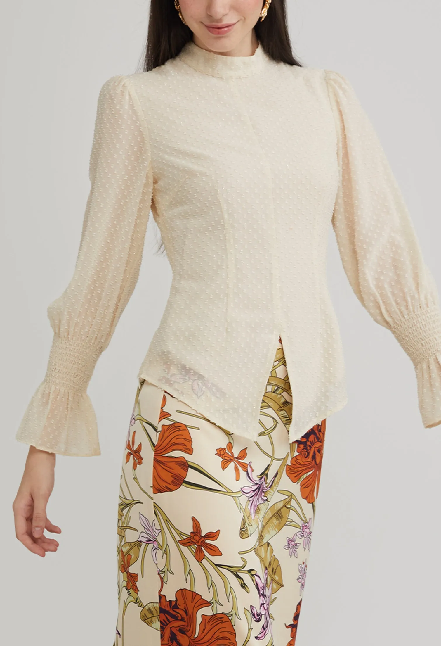 Embroidered Floral Top