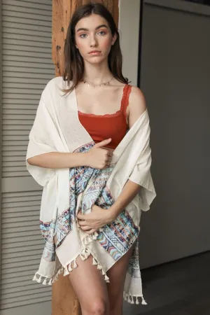 Embroidered Geometric Kimonos.