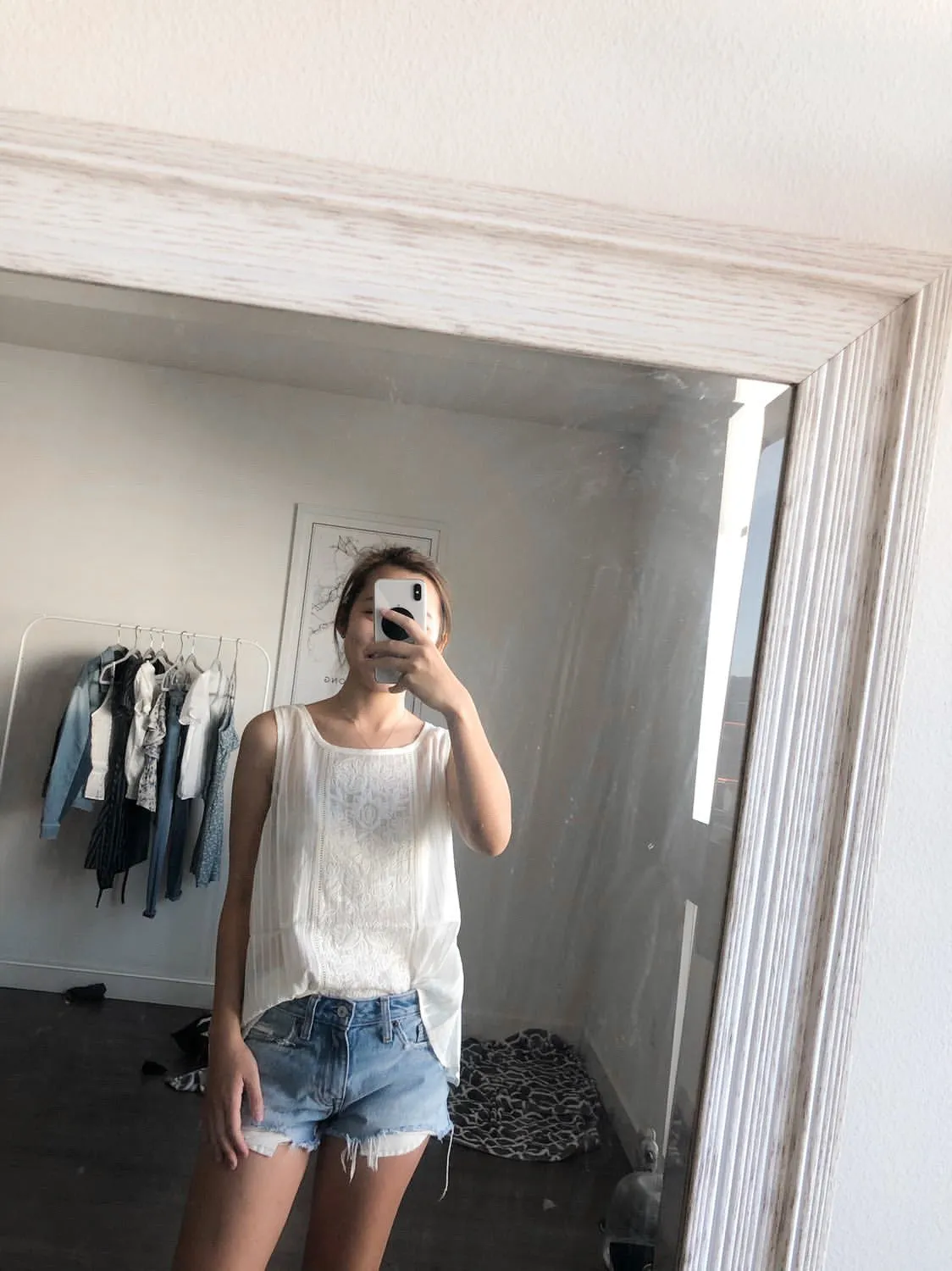 Embroidered Multi Paneled Tank