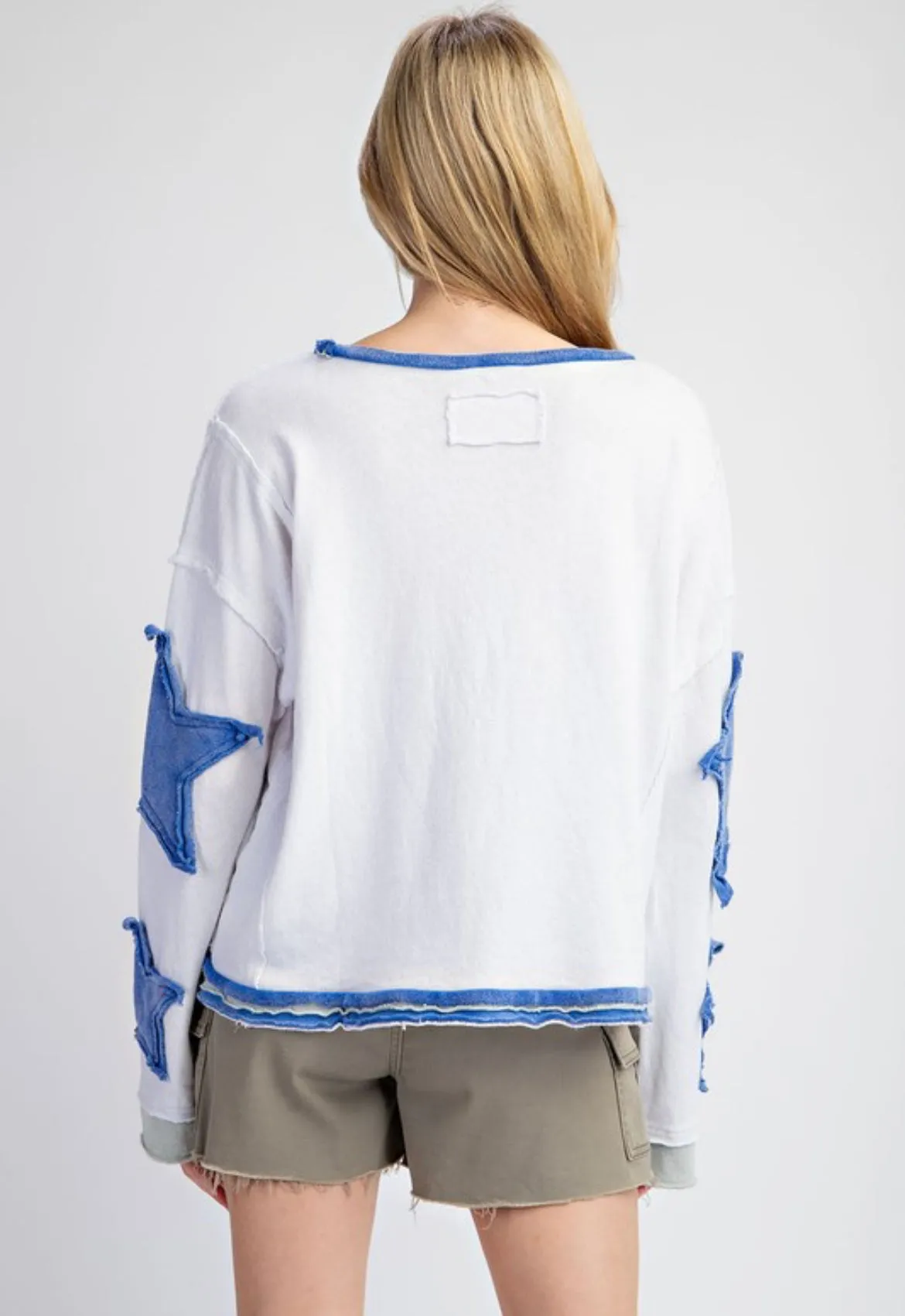Embroidered Star Pullover