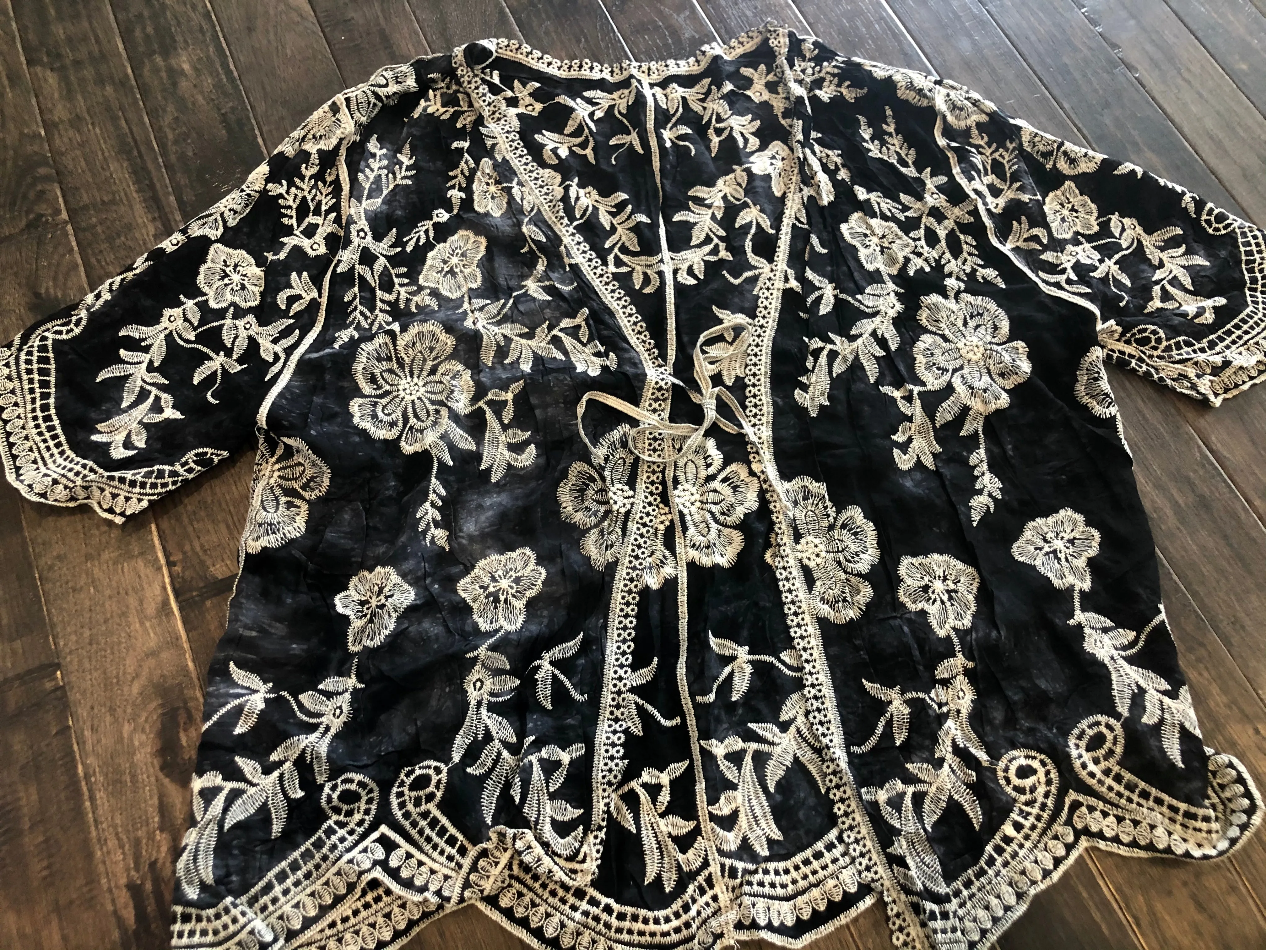 Embroidered, Tie Dye, kimono