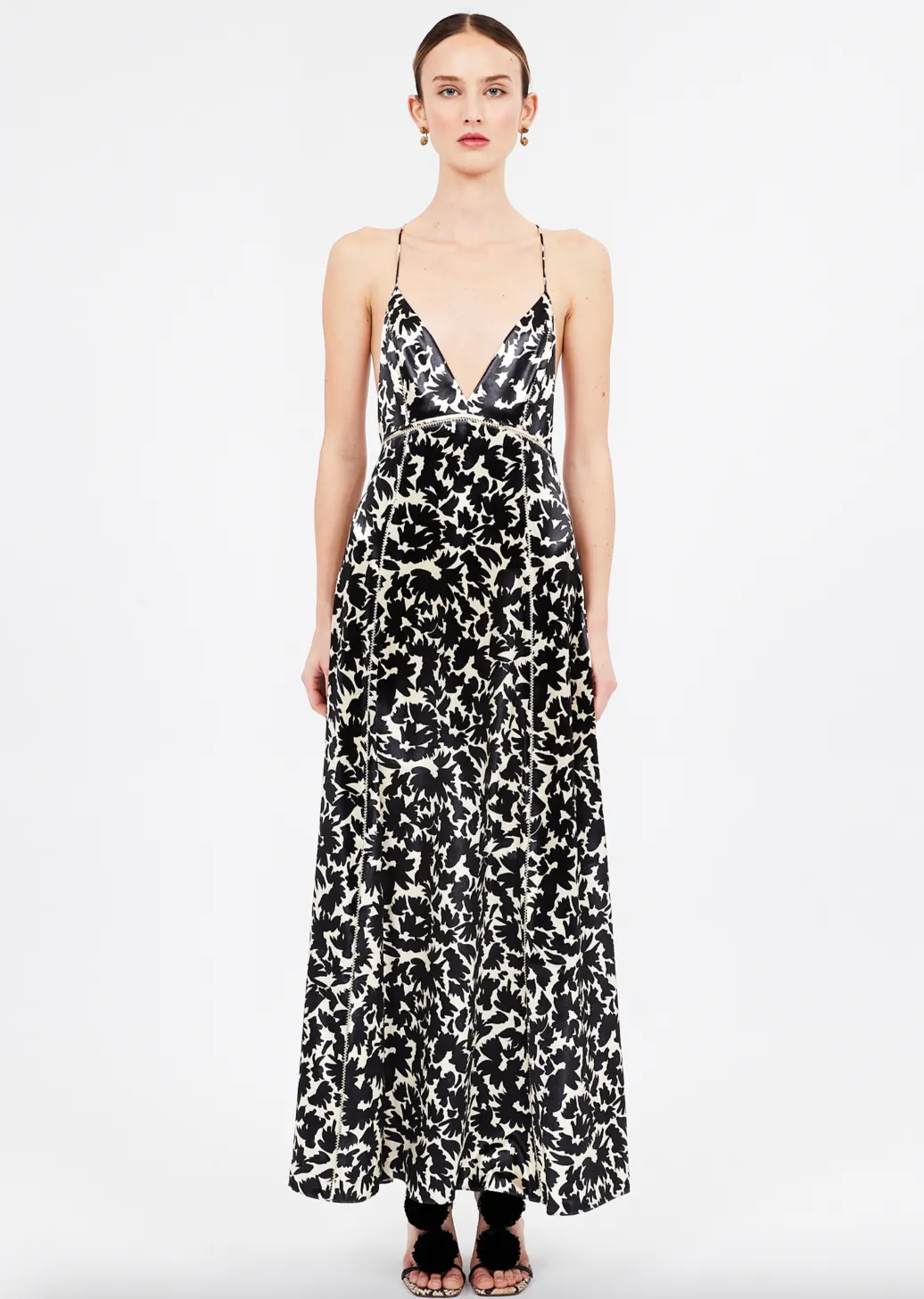 Evie Dress - Raven Botanical