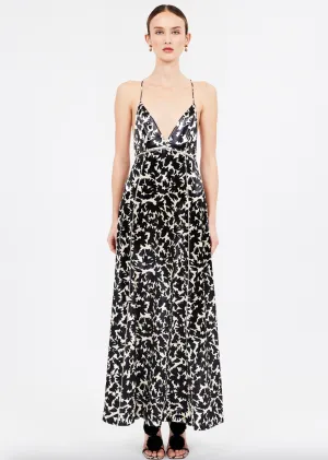 Evie Dress - Raven Botanical