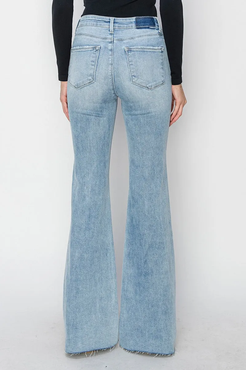 Ezra- High Rise Bootcut Jeans