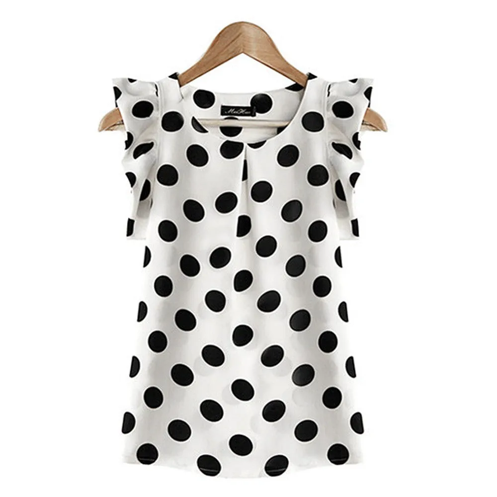 Fashion Women Casual Chiffon Shirt Tops