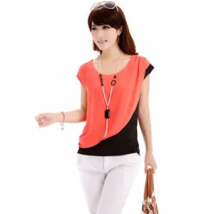 Fashion Women Top Short Sleeve Casual Top T-Shirt