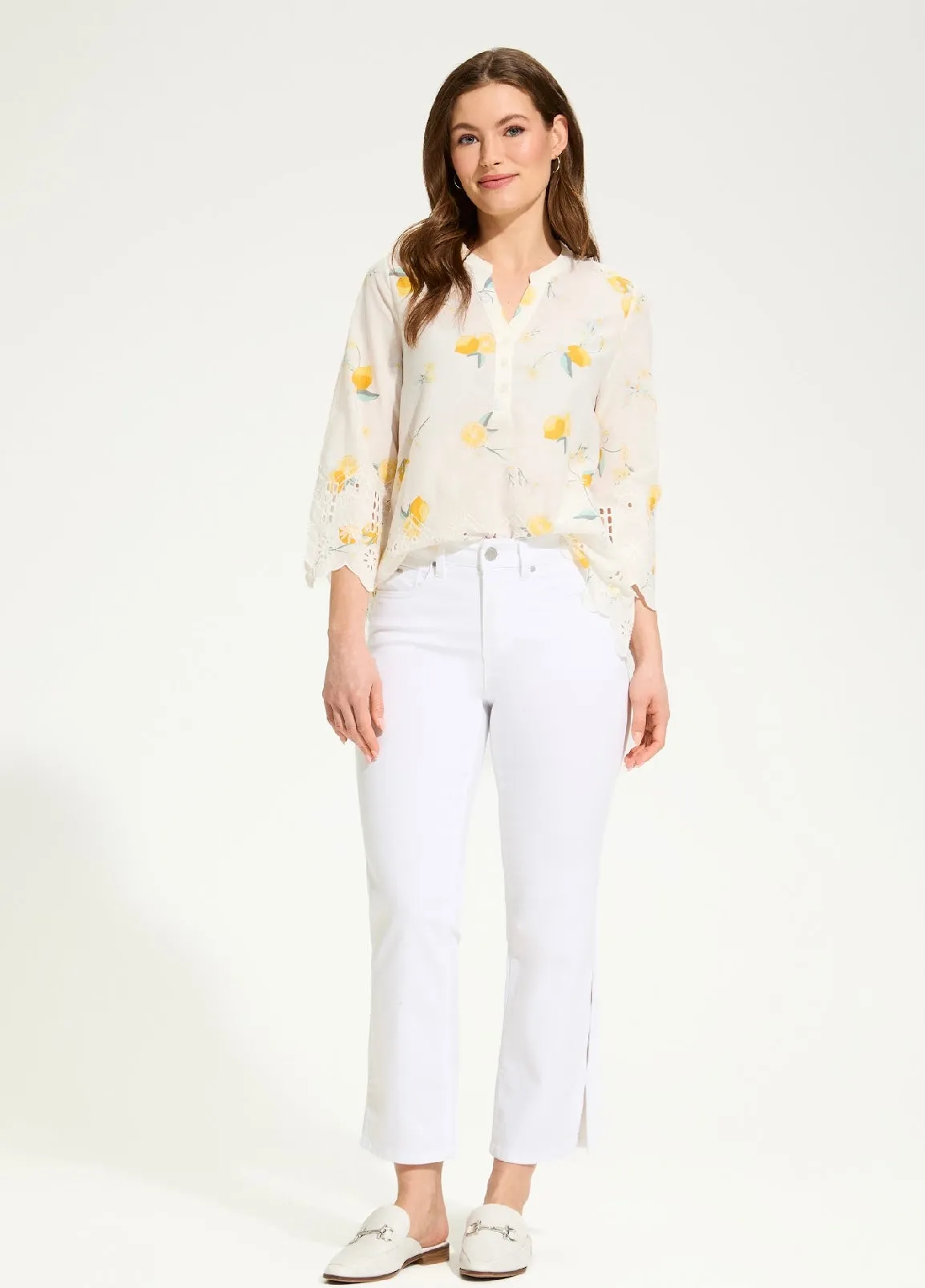 FDJ OLIVIA BOOT CROP - White