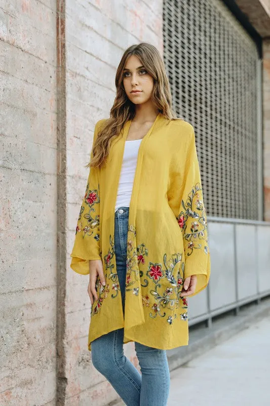 Fields Of Floral Kimono
