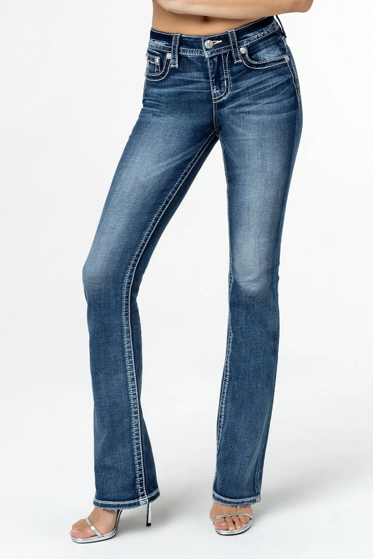 Fleur Glass Bootcut Jeans