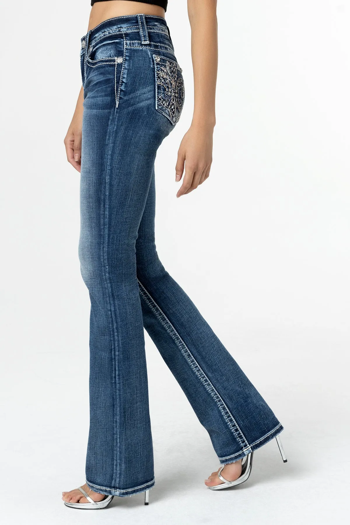 Fleur Glass Bootcut Jeans