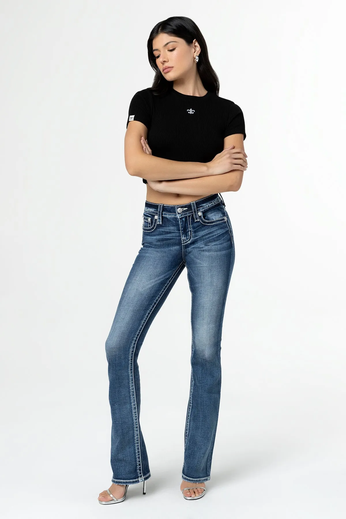 Fleur Glass Bootcut Jeans