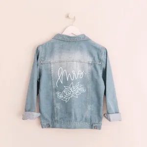 Floral Bride Jean Jacket