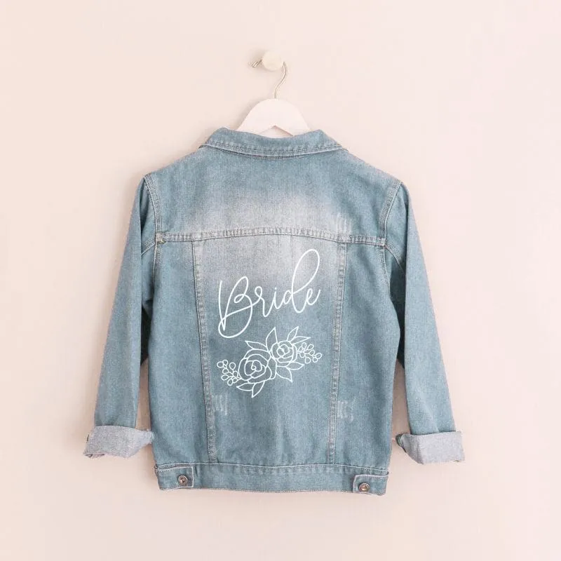 Floral Bride Jean Jacket