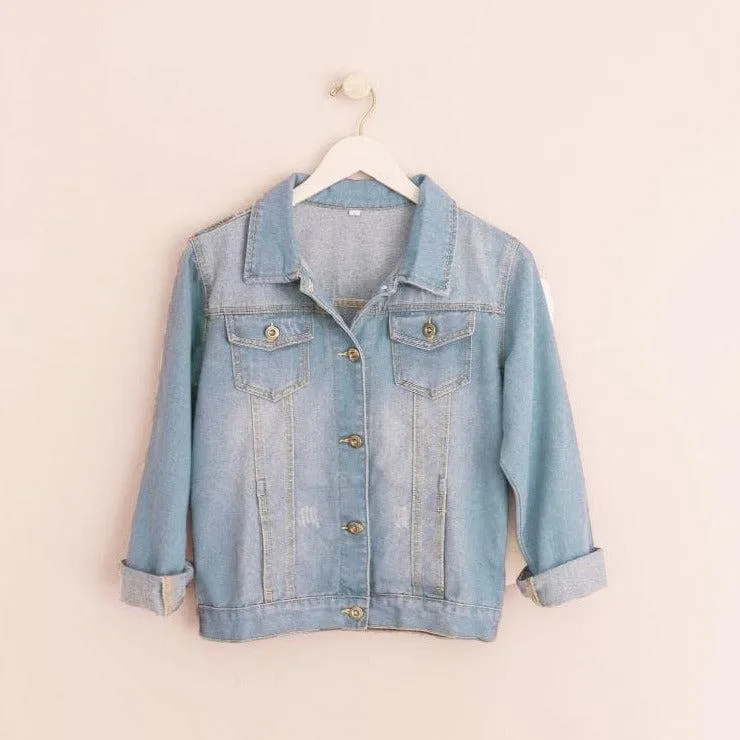 Floral Bride Jean Jacket