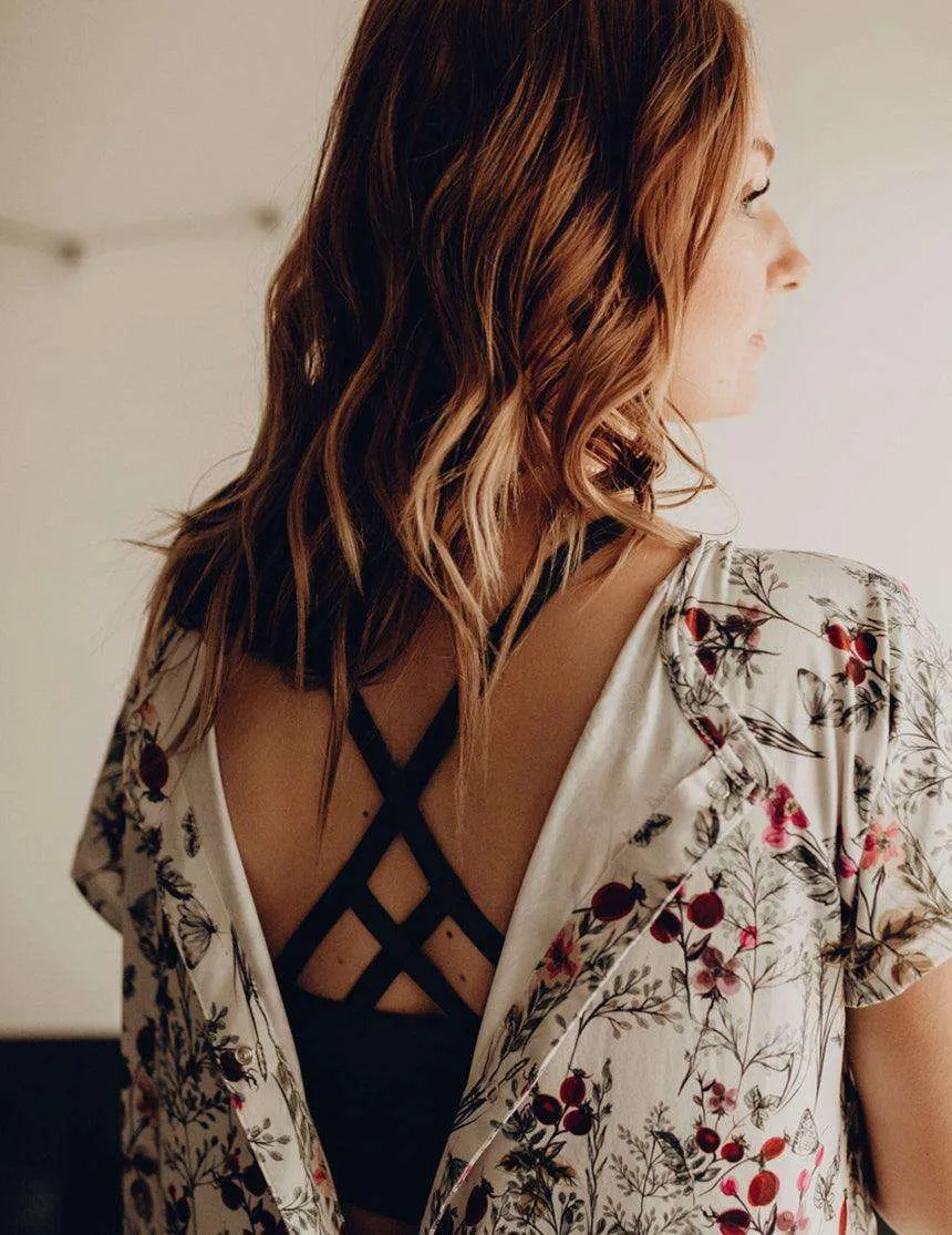 Floral Labor & Delivery Gown