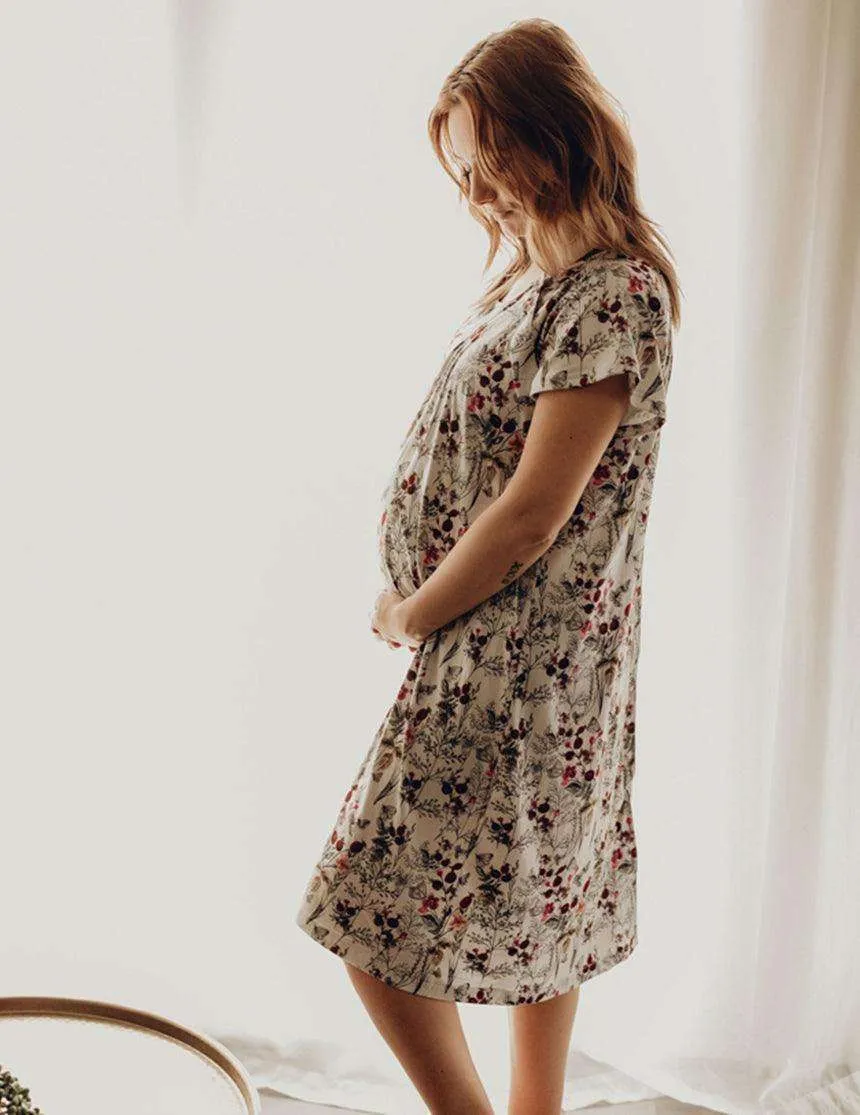 Floral Labor & Delivery Gown