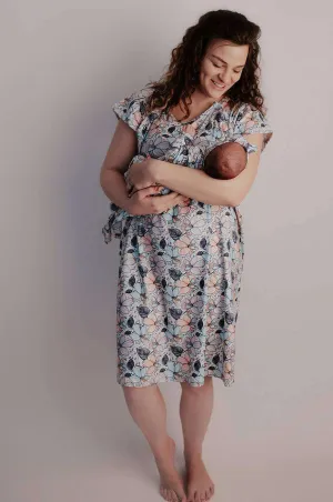 Flower Bloom Labor & Delivery Gown