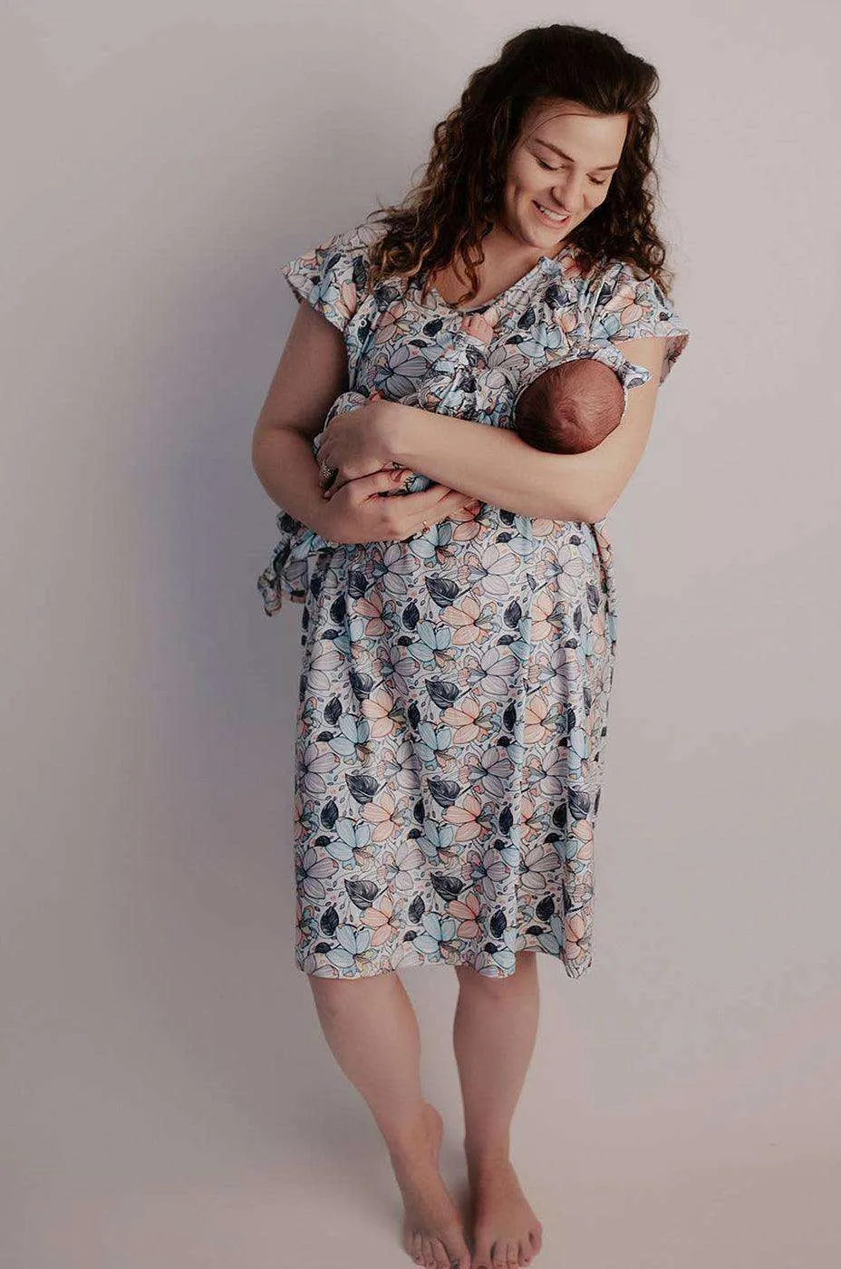 Flower Bloom Labor & Delivery Gown