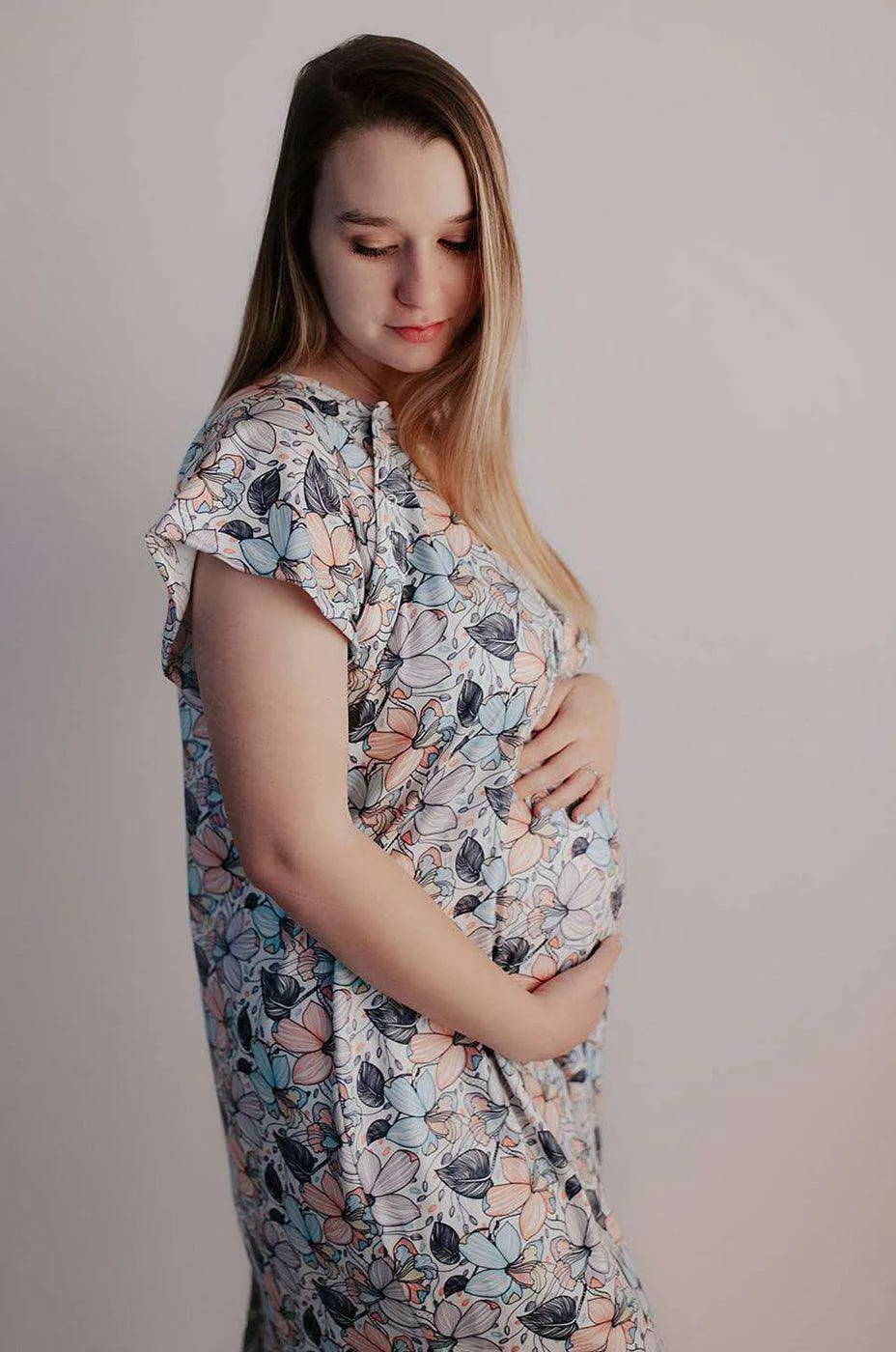 Flower Bloom Labor & Delivery Gown