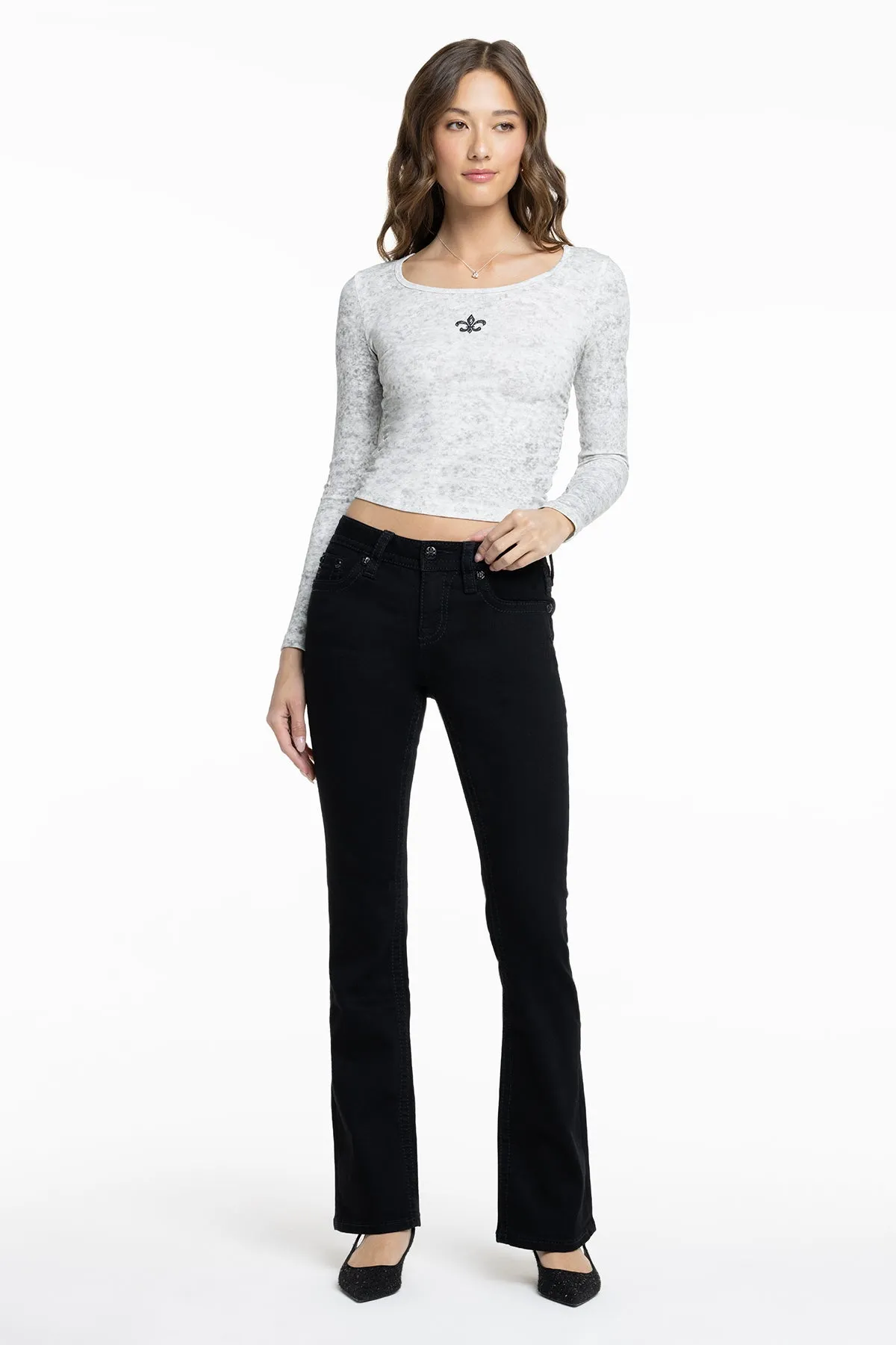 Flying Black Bootcut Jeans
