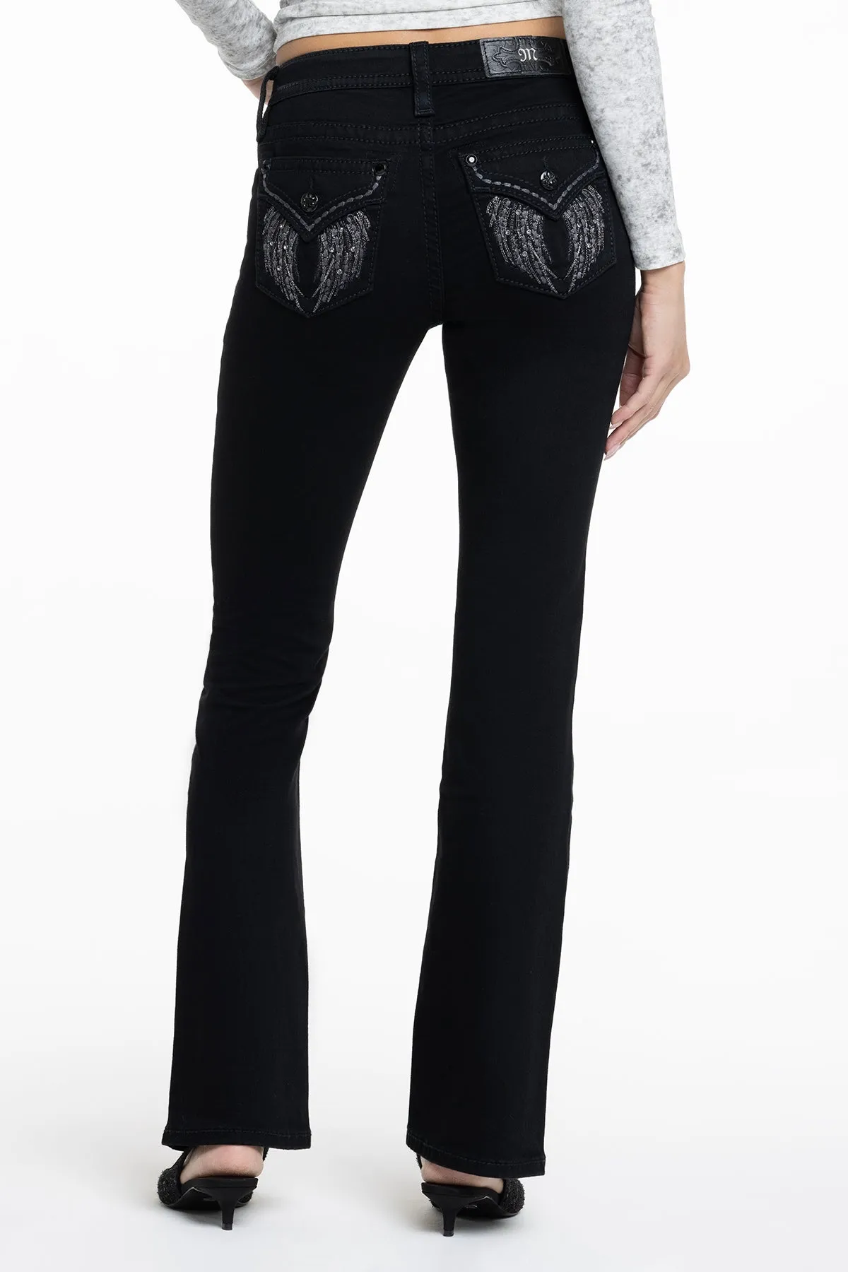 Flying Black Bootcut Jeans