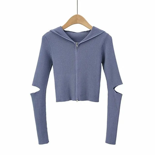 FOURBASIX Hooded Zip-Up Jacket