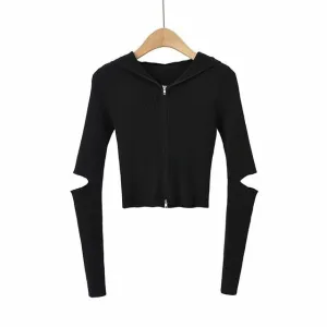 FOURBASIX Hooded Zip-Up Jacket