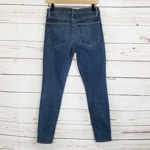 FRAME | Distressed Le High Skinny Jeans
