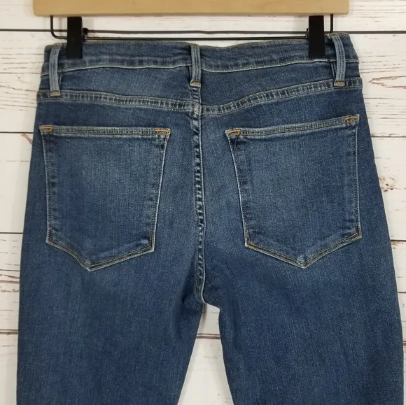 FRAME | Distressed Le High Skinny Jeans