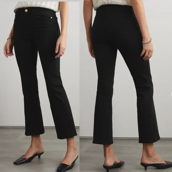 Frame Le Crop Mid-Rise Bootcut Jeans size 27 Kickboot