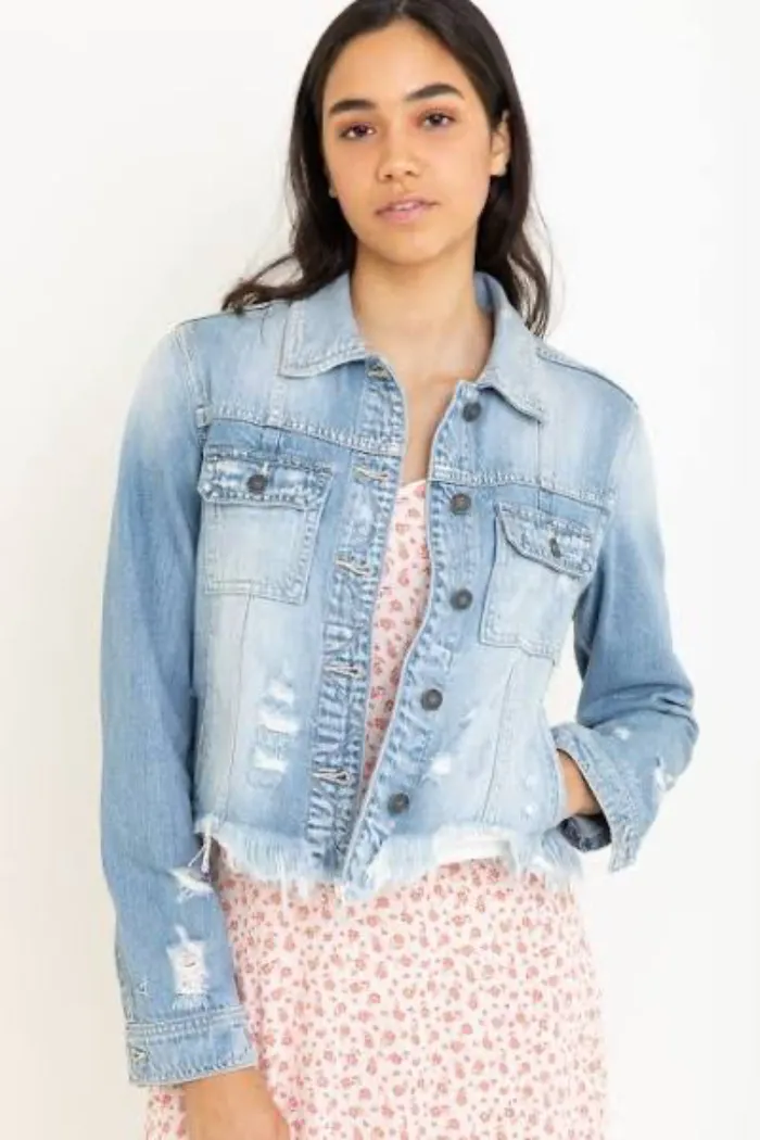 Fray Denim Jacket