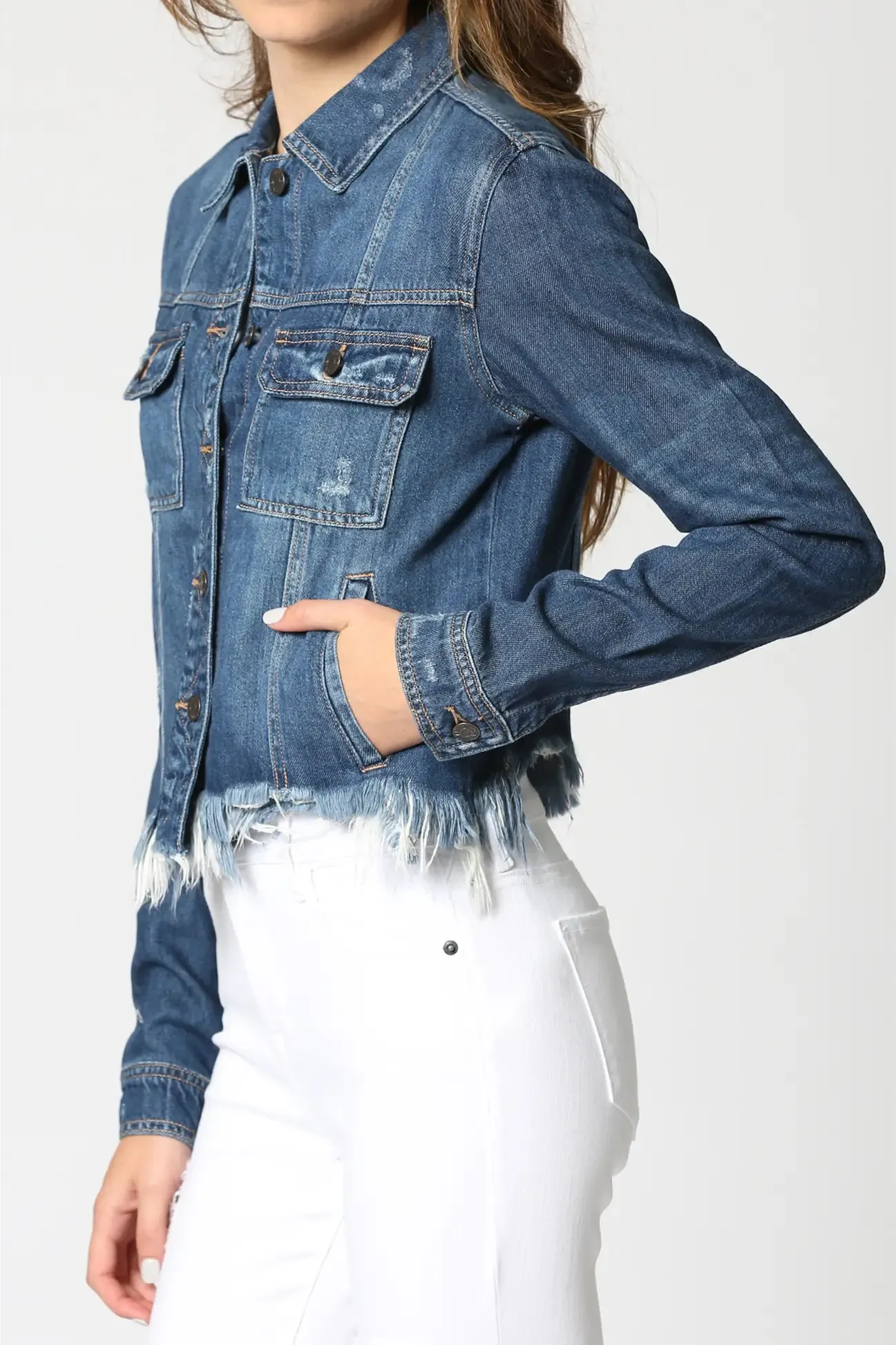 Fray Denim Jacket