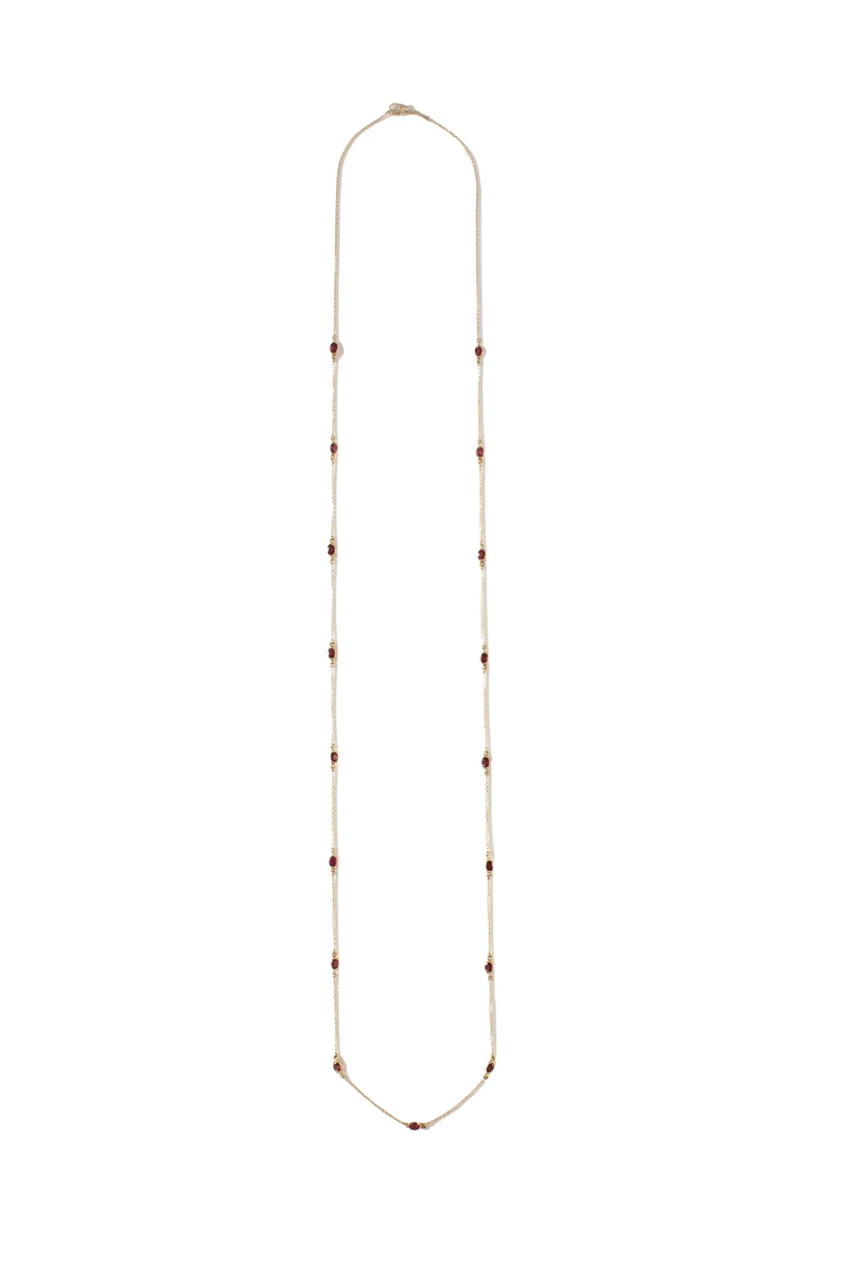 Freestyle Necklace with Pink Oval Tourmalines