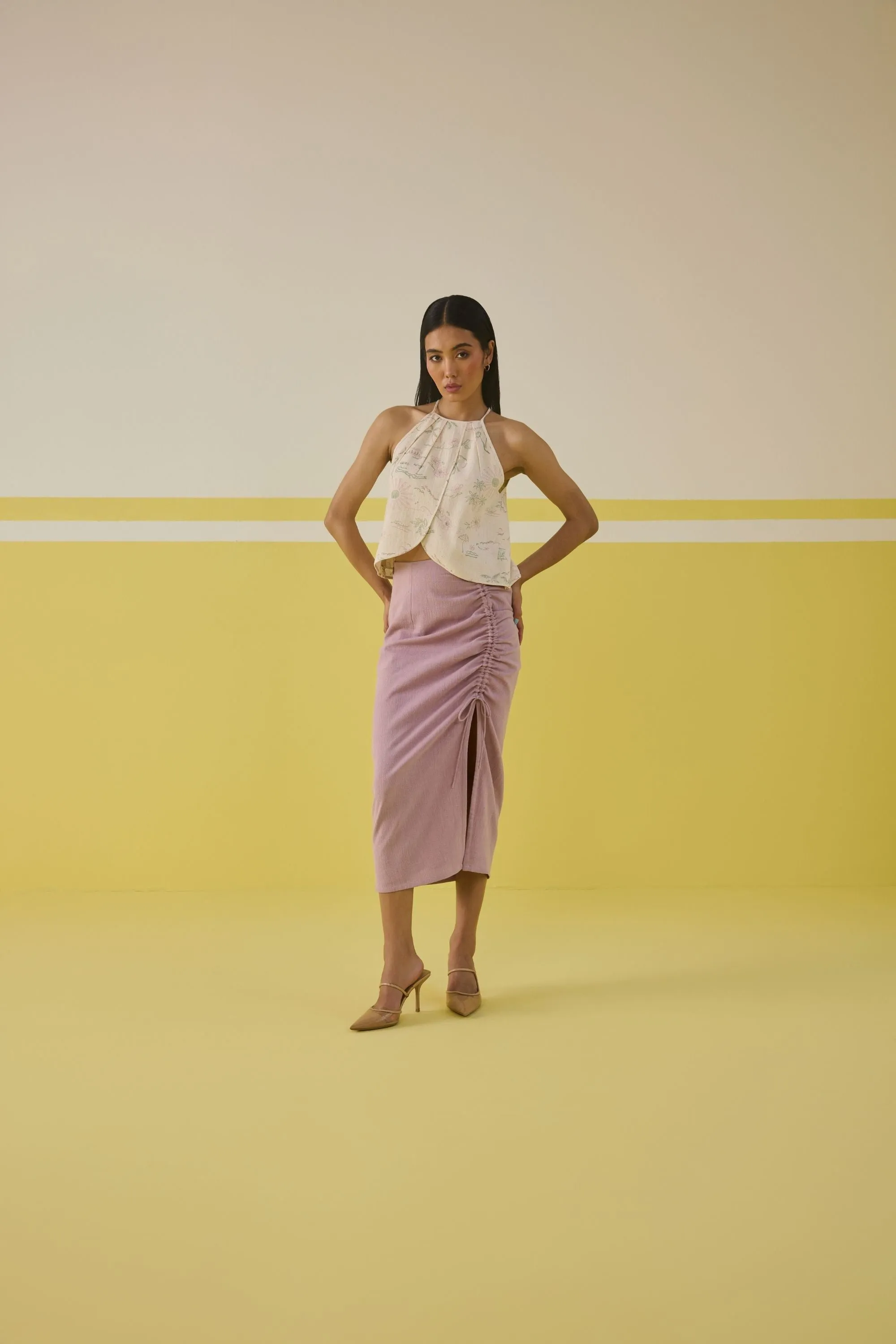 Garden Of Joy Kala Cotton Halter Neck Top