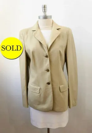 Giorgio Armani Leather Jacket Size 46 It (M / 10 Us)