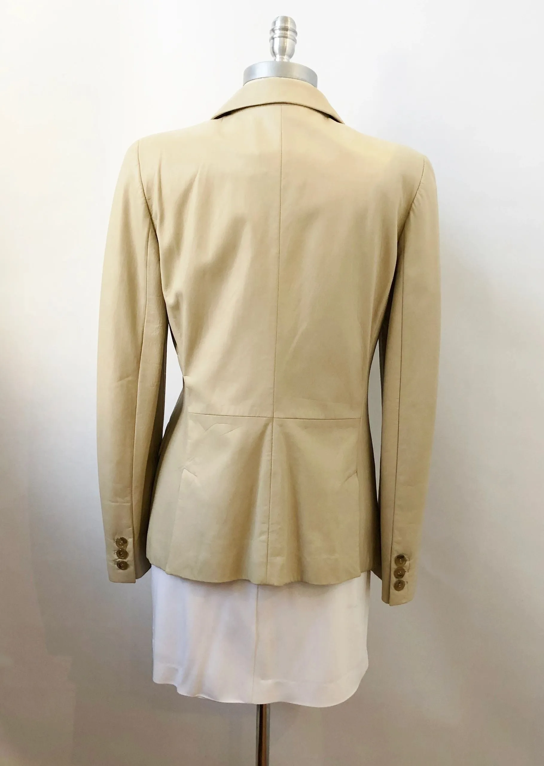 Giorgio Armani Leather Jacket Size 46 It (M / 10 Us)