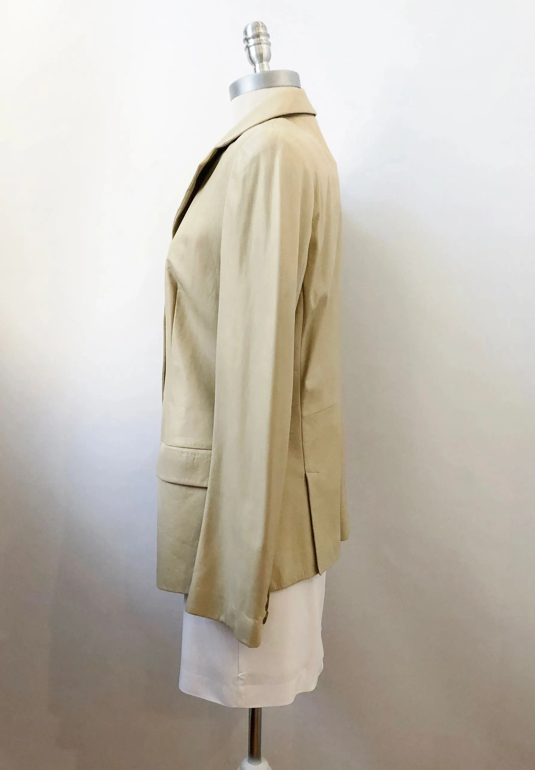 Giorgio Armani Leather Jacket Size 46 It (M / 10 Us)