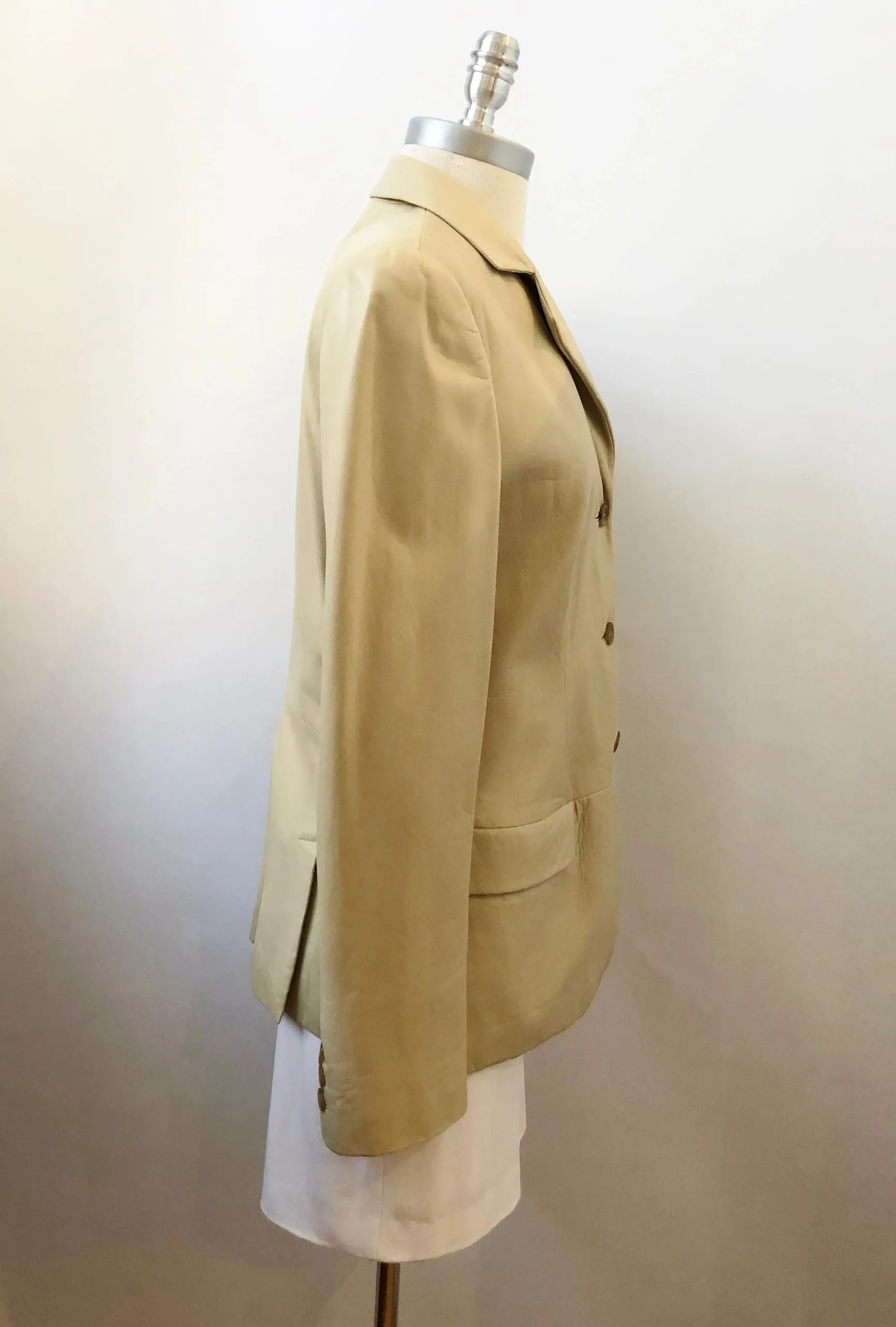 Giorgio Armani Leather Jacket Size 46 It (M / 10 Us)