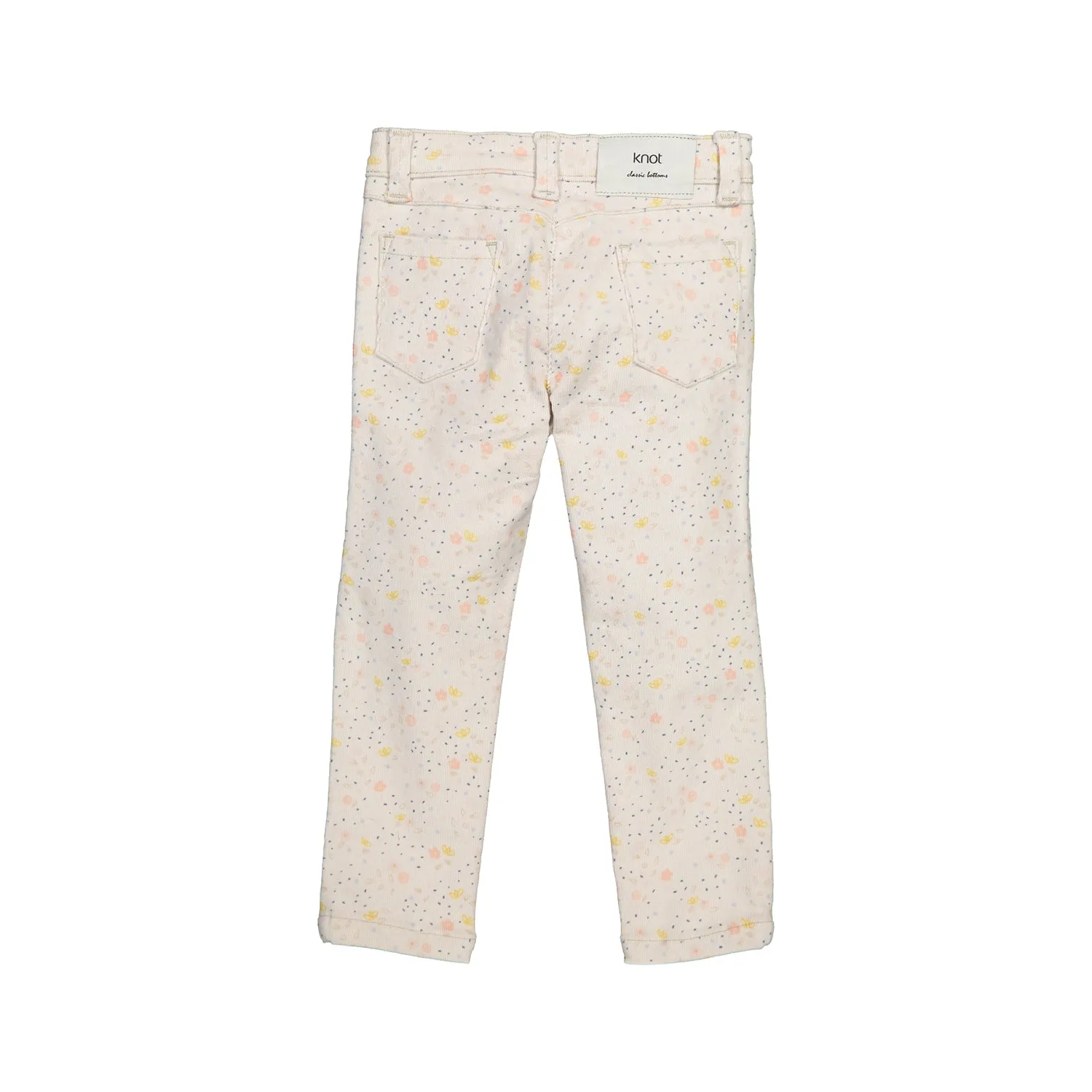 Girls Creamy Cotton Corduroy Trousers