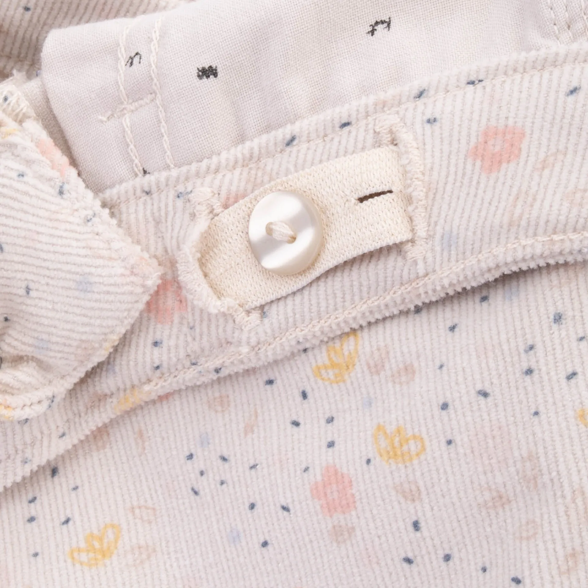 Girls Creamy Cotton Corduroy Trousers