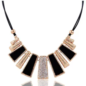 Glittering Rectangles Necklace