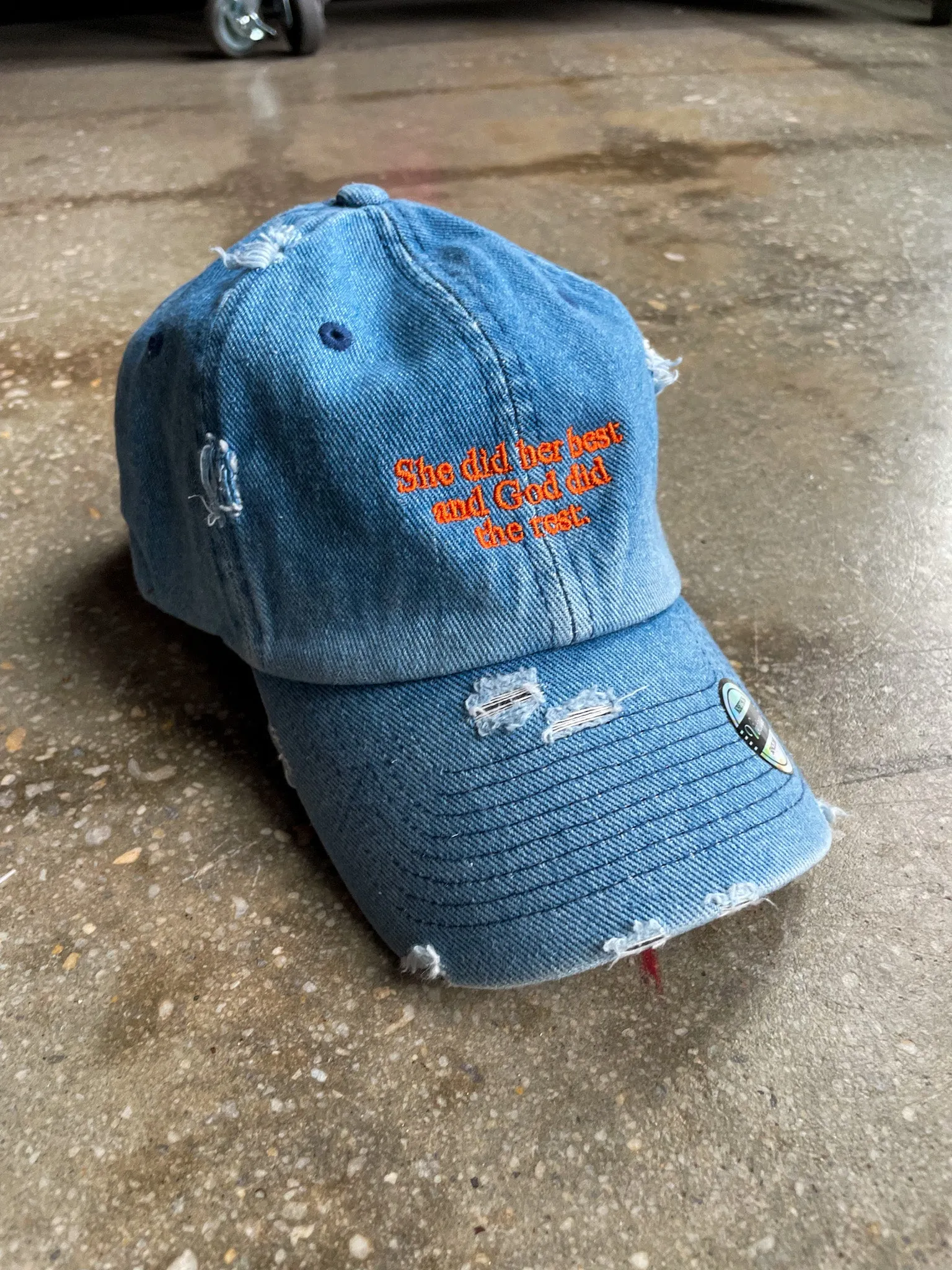 God Did The Rest Hat (Distressed)