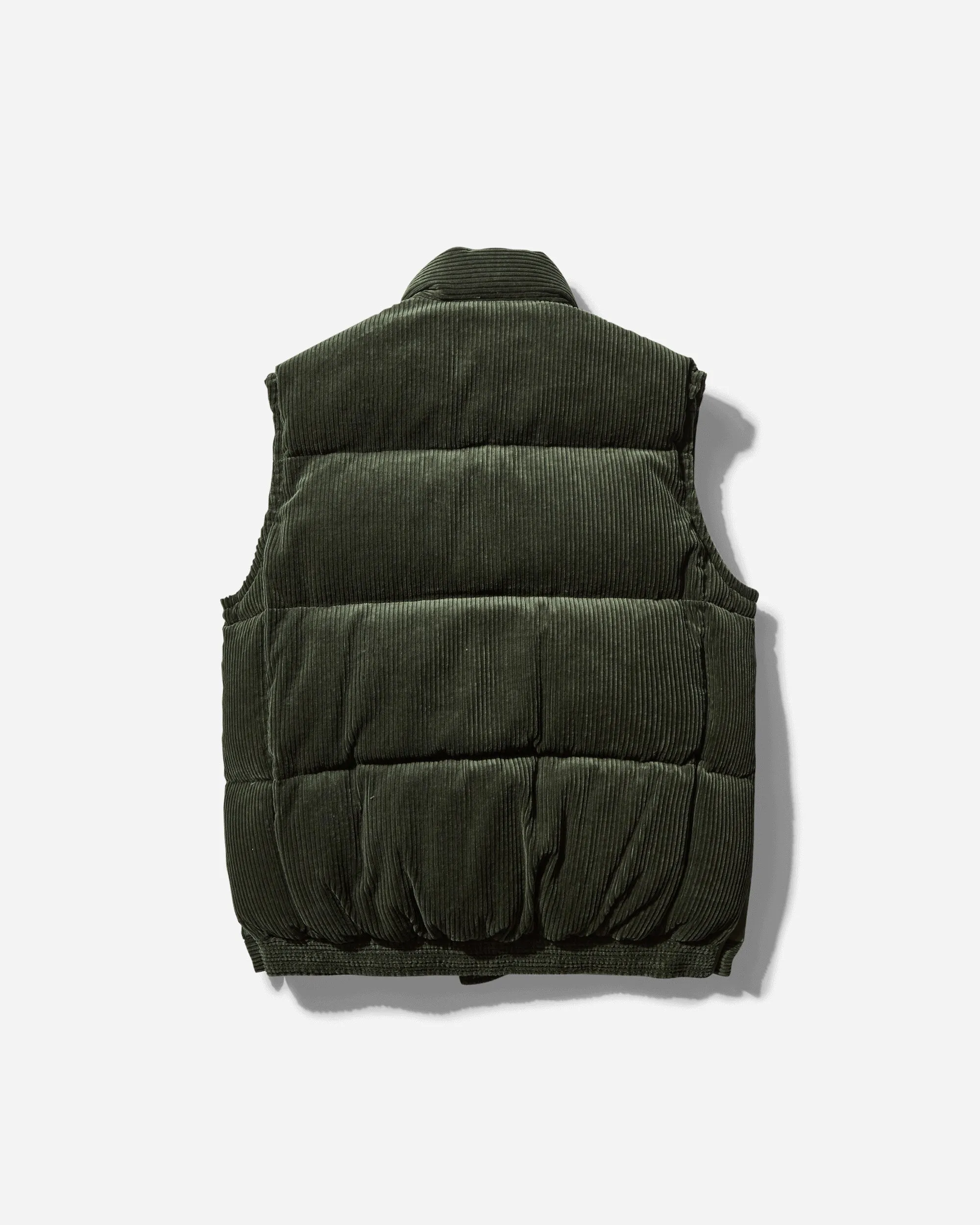 Gonz Multi Patch Corduroy Padded Vest Khaki