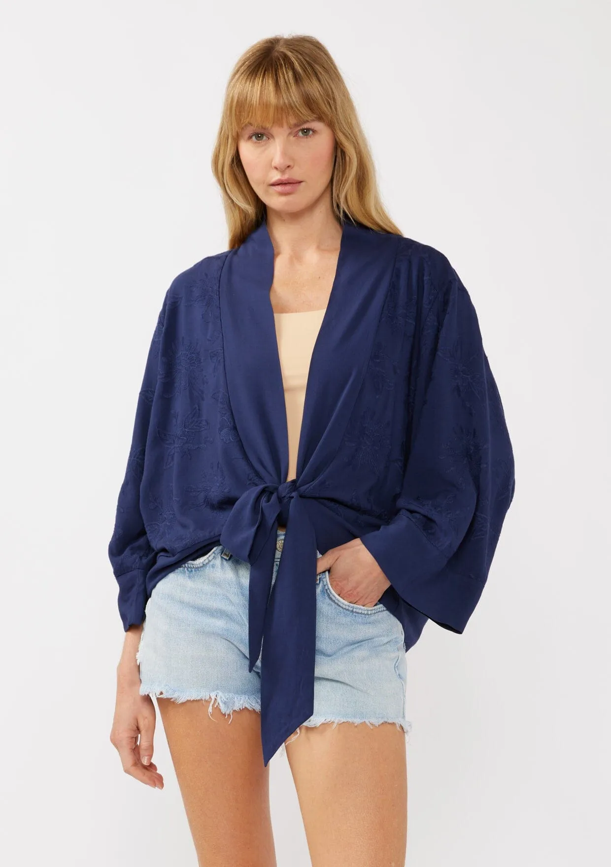 Grace Embroidered Kimono Top