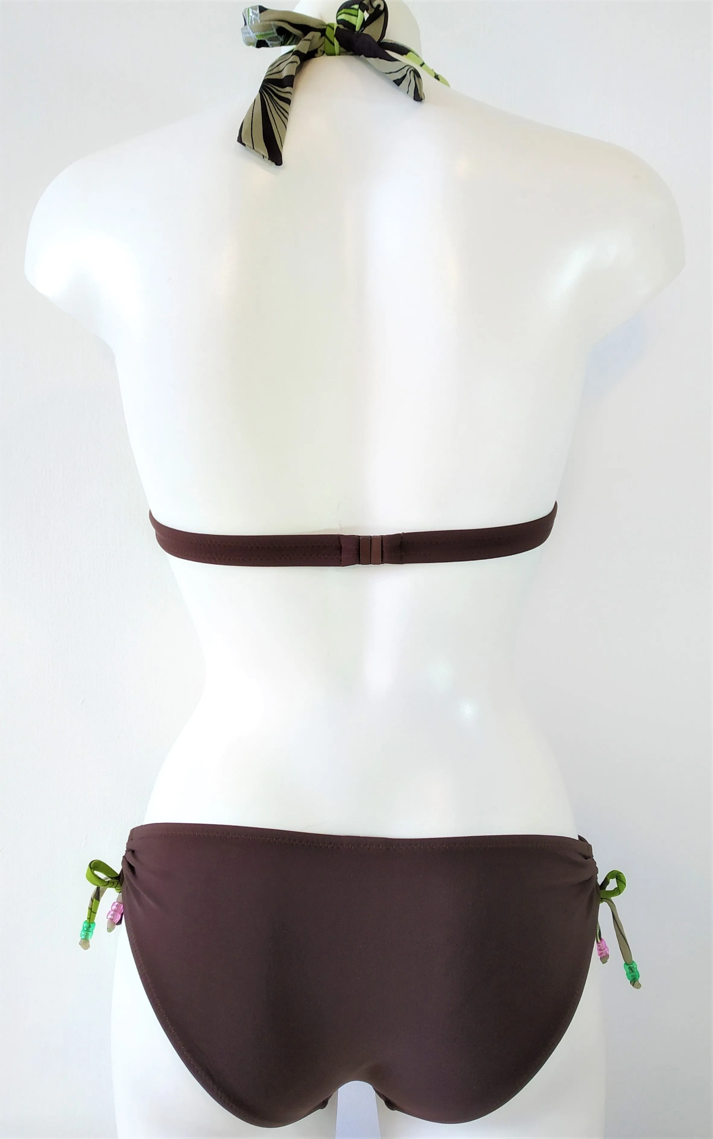 Green Leaves Bikini Halter