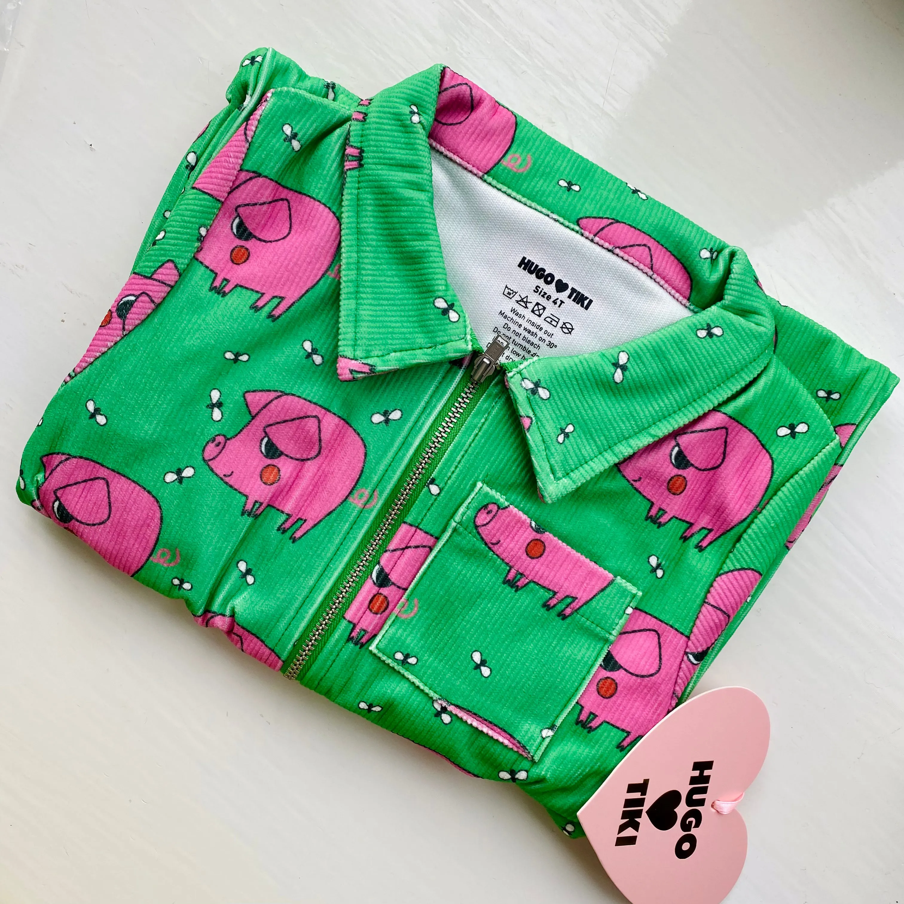 Green Pigs Boilersuit by Hugo Loves Tiki *LAST PIECE 12 Years*